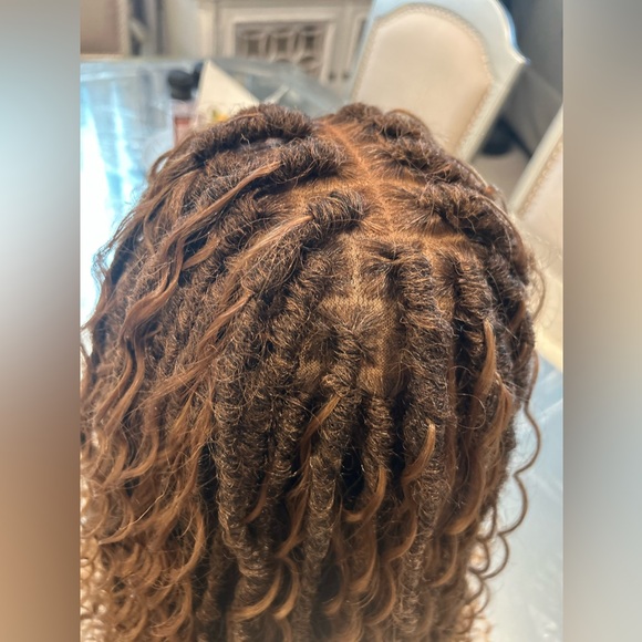 WOW! 26" Boho Faux Locs Lace Front Wig Color #T1B/30 Cinnamon Spice! - Picture 10 of 15